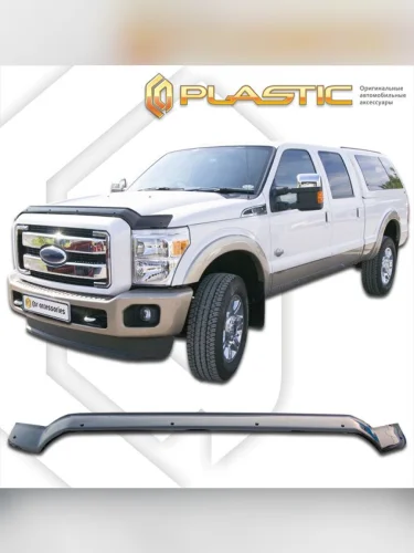Дефлектор капота (exclusive) Classic черный Ford F350 Crew Cab 2009-2016
