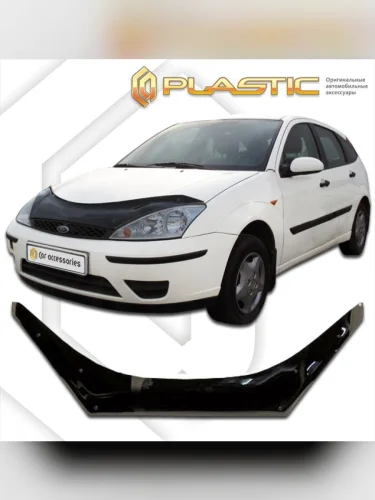 Дефлектор капота (exclusive) Classic черный Ford Focus  1998-2004