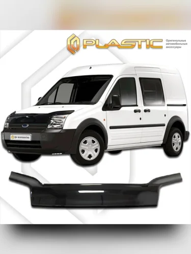 Дефлектор капота (exclusive) Classic черный Ford Tourneo Connect I поколение, минивэн, рынок России 2002 - 2009