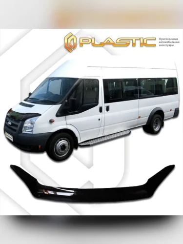 Дефлектор капота (exclusive) Classic черный Ford Transit VI поколение, рынок России 2006 – 2014