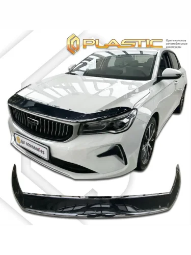 Дефлектор капота (exclusive) Classic черный Geely Emgrand IV поколение, седан, рынок России 2021 - н. в.