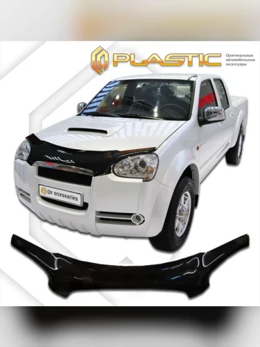 Дефлектор капота (exclusive) Classic черный Great Wall Wingle  2008-2012