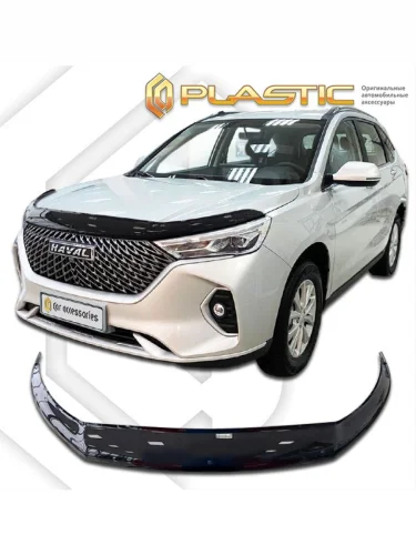 Дефлектор капота (exclusive) Classic черный Haval M6 II поколение, джип/suv 5 дв., рынок России 2021 - н.в.