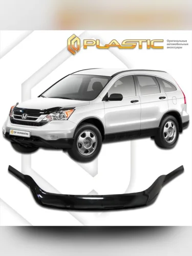Дефлектор капота (exclusive) Classic черный Honda CR-V  2009-2012