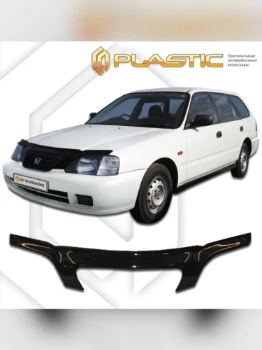 Дефлектор капота (exclusive) Classic черный Honda Orthia  1996-1998
