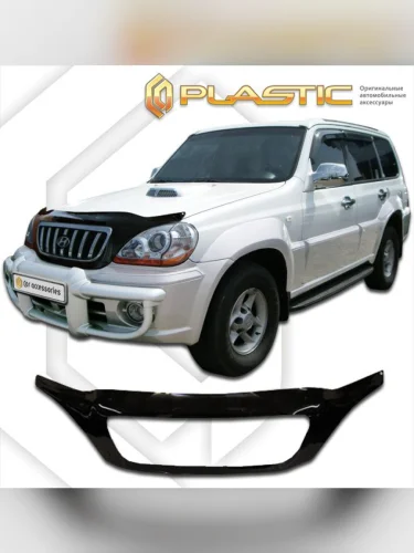 Дефлектор капота (exclusive) Classic черный Hyundai Terracan  2002-2006