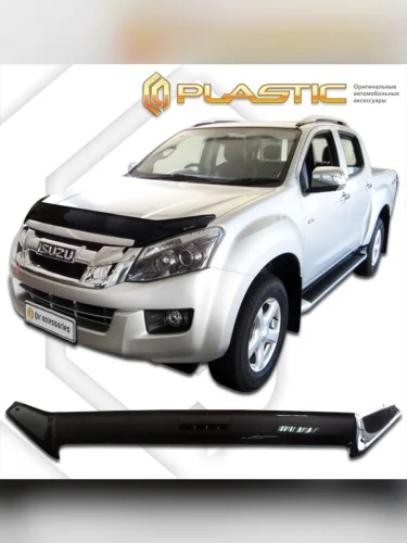 Дефлектор капота (exclusive) Classic черный Isuzu D-MAX Double Cab 2013-2021