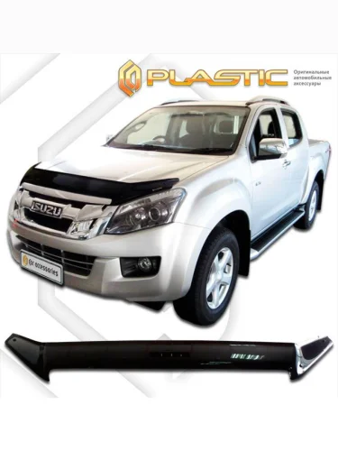 Дефлектор капота (exclusive) Classic черный Isuzu D-MAX Extended Cab 2013-2021