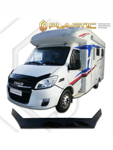 Дефлектор капота (exclusive) Classic черный Iveco Baudi На базе Iveco Daily 2018 г. -н.в.