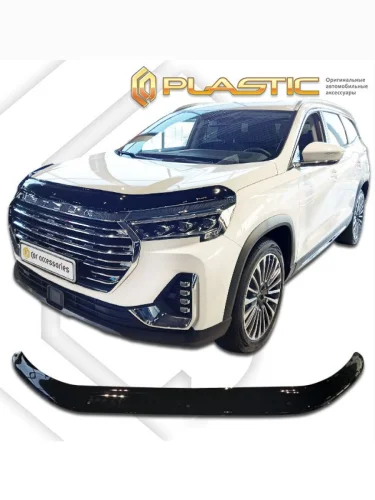 Дефлектор капота (exclusive) Classic черный Jetour X90 Plus I поколение, джип/suv 5 дв., рынок РФ 2021 - н. в.