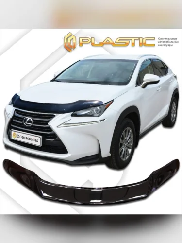 Дефлектор капота (exclusive) Classic черный Lexus NX I поколение, I поколение рест., джип/suv 5 дв. 2014 – 2021