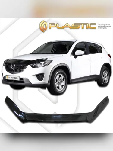 Дефлектор капота (exclusive) Classic черный Mazda CX-5  2012–2017
