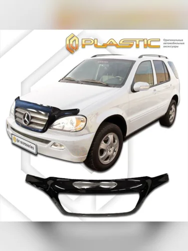 Дефлектор капота (exclusive) Classic черный Mercedes-Benz ML  2000-2004