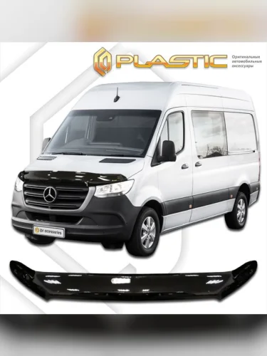 Дефлектор капота (exclusive) Classic черный Mercedes-Benz Sprinter  2018 - 2022
