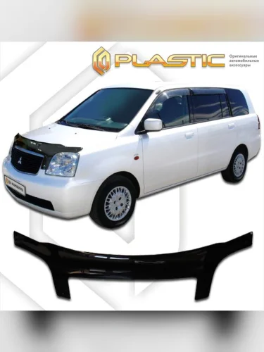Дефлектор капота (exclusive) Classic черный Mitsubishi Dion  1999–2002