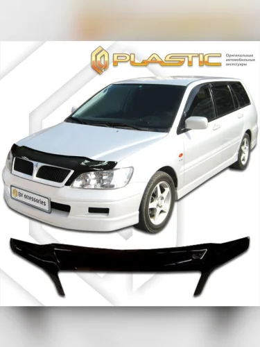 Дефлектор капота (exclusive) Classic черный Mitsubishi Lancer Cedia универсал 2000-2003