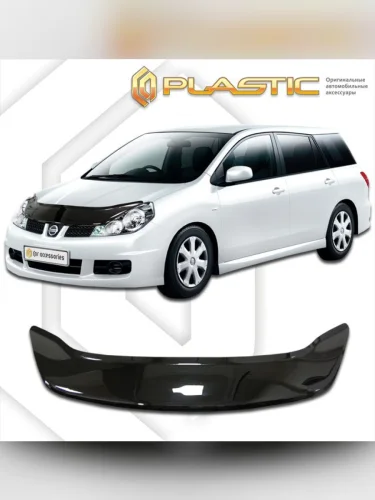 Дефлектор капота (exclusive) Classic черный Nissan Wingroad  2005-2018