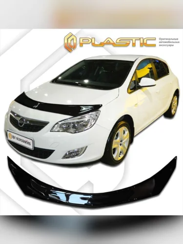 Дефлектор капота (exclusive) Classic черный Opel Astra универсал 2011–н.в.