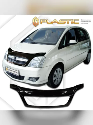 Дефлектор капота (exclusive) Classic черный Opel Meriva  2004-2006