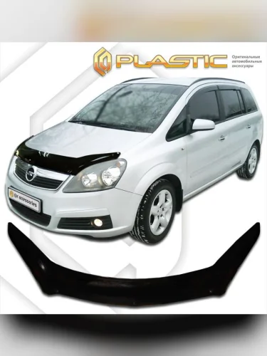 Дефлектор капота (exclusive) Classic черный Opel Zafira  2006-2011