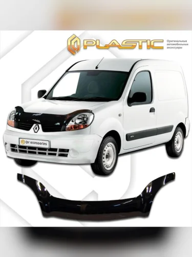 Дефлектор капота (exclusive) Classic черный Renault Kangoo  2003-2007