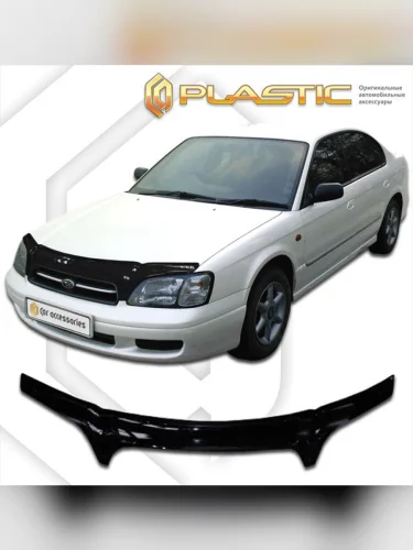Дефлектор капота (exclusive) Classic черный Subaru Legacy  1998-2000
