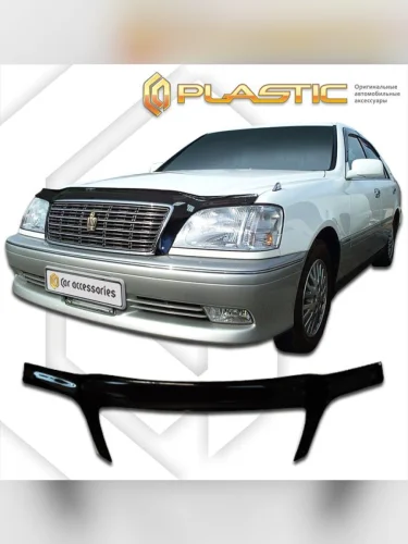 Дефлектор капота (exclusive) Classic черный Toyota Crown  1999-2003