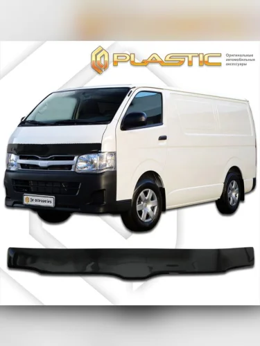 Дефлектор капота (exclusive) Classic черный Toyota Hiace Левый руль 2004–н.в.