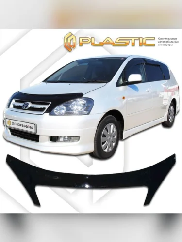 Дефлектор капота (exclusive) Classic черный Toyota Ipsum  2001-2003