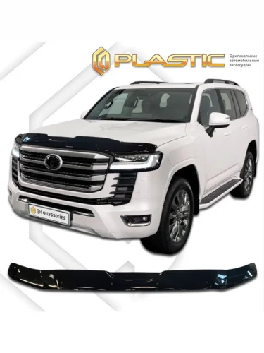 Дефлектор капота (exclusive) Classic черный Toyota Land Cruiser 300 XII поколение, джип/suv 5 дв. 2021–н.в.