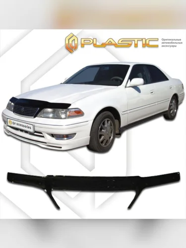 Дефлектор капота (exclusive) Classic черный Toyota Mark-2  1996-2000