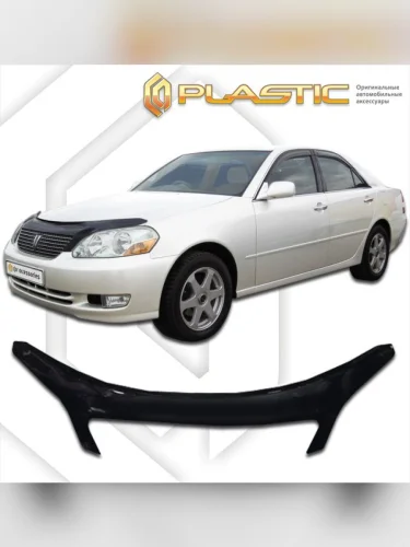 Дефлектор капота (exclusive) Classic черный Toyota Mark-2  2000-2002