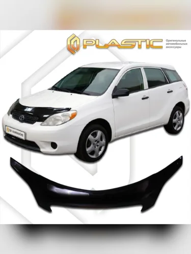 Дефлектор капота (exclusive) Classic черный Toyota Matrix  2002-2007