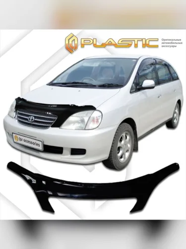 Дефлектор капота (exclusive) Classic черный Toyota Nadia  1998-2003