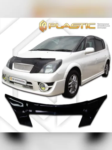 Дефлектор капота (exclusive) Classic черный Toyota Opa  2000-2005