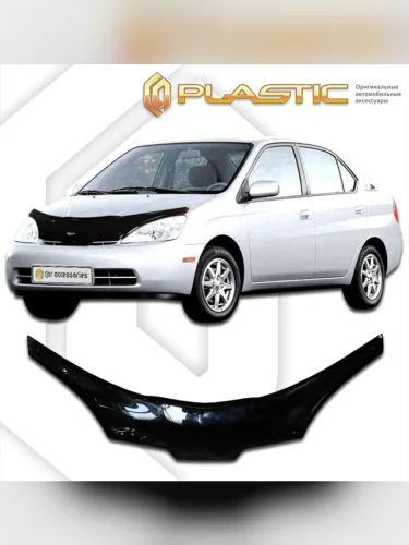 Дефлектор капота (exclusive) Classic черный Toyota Prius  1997-2003
