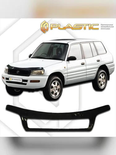 Дефлектор капота (exclusive) Classic черный Toyota Rav4  1994-1999