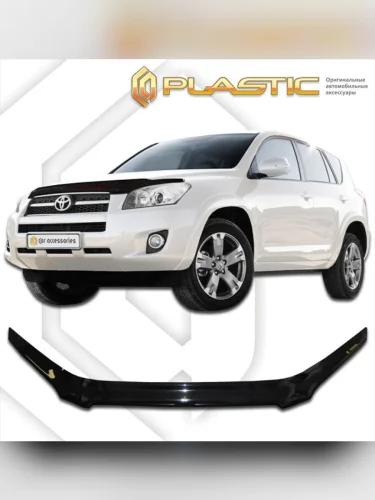 Дефлектор капота (exclusive) Classic черный Toyota Rav4  2009