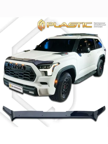 Дефлектор капота (exclusive) Classic черный Toyota Sequoia III поколение, джип/suv 5 дв., 2022 - н.в.
