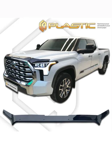Дефлектор капота (exclusive) Classic черный Toyota Tundra III поколение, пикап, CrewMax   2021 - н.в.