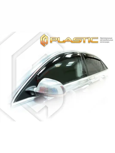 Ветровики дверей Classic полупрозрачный Audi A8 L  2005–2010