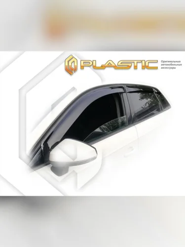 Ветровики дверей Classic полупрозрачный Audi Q3 II поколение, джип/suv 5 дв., комплект из 6 дефлекторов окон, рынок РФ 2018 - 2022