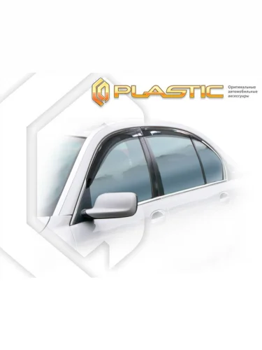 Ветровики дверей Classic полупрозрачный BMW 7 Series  2001–2005