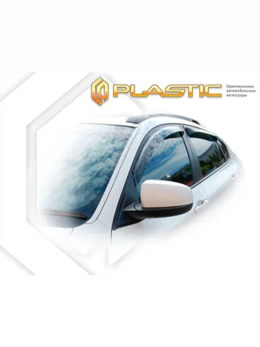 Ветровики дверей Classic полупрозрачный BMW X6  2009–2014