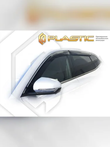 Ветровики дверей Classic полупрозрачный BYD Song Plus I поколение, джип/suv 5 дв. 2023