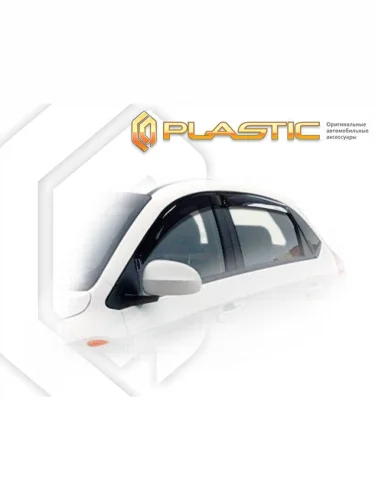 Ветровики дверей Classic полупрозрачный Chery Tiggo 2  2017–н.в. 