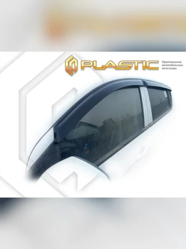 Ветровики дверей Classic полупрозрачный Chevrolet Spark III поколение, рестайлинг 2016 г., хэтчбек 5 дв. 2016 - 2022