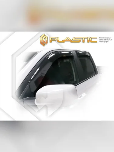 Ветровики дверей Classic полупрозрачный Dodge Ram 1500 IV поколение, пикап, Quad Cab 2008 – 2012