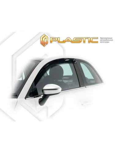 Ветровики дверей Classic полупрозрачный Fiat 500 2008–н.в.