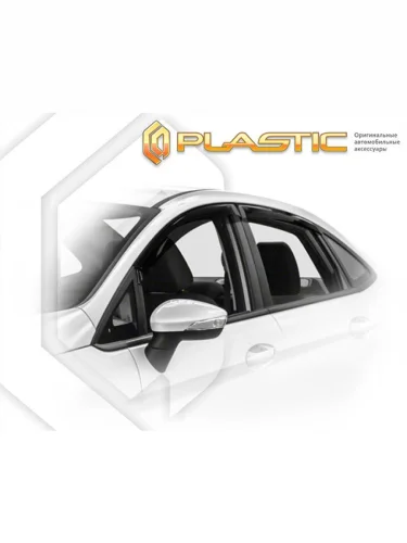 Ветровики дверей Classic полупрозрачный Ford Fiesta седан 2015–н.в. 